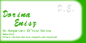 dorina enisz business card